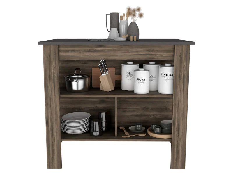Coconut Grove Open Shelf Kitchen Island