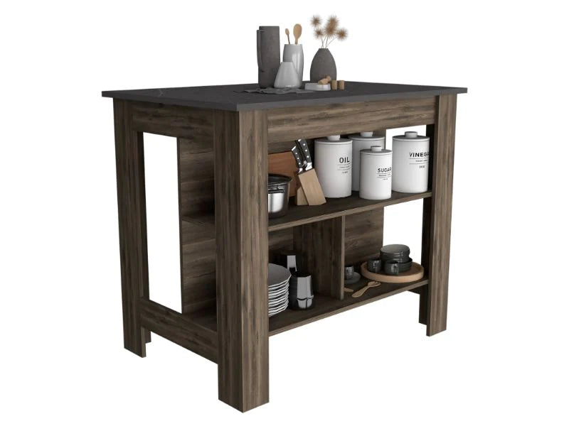 Coconut Grove Open Shelf Kitchen Island
