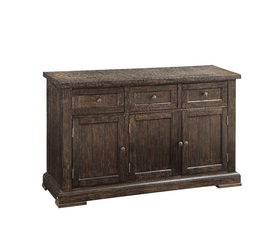 Landon Salvaged Brown Wood Finish Sideboard Server