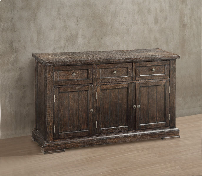 Landon Salvaged Brown Wood Finish Sideboard Server