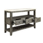 Merel White Marble and Gray Finish Sideboard Server