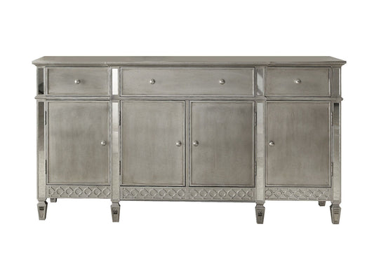 Kecela Mirrored and Champagne Finish Sideboard Server