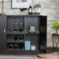 Hazen Expresso Finish Wine Storage Sideboard Server