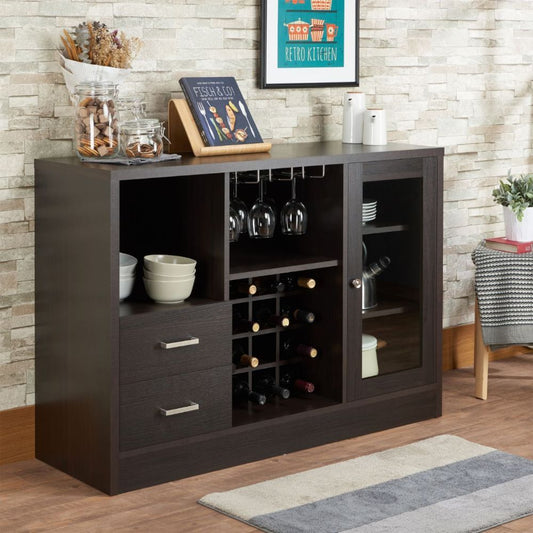 Hazen Open Expresso Wine Storage Sideboard Server