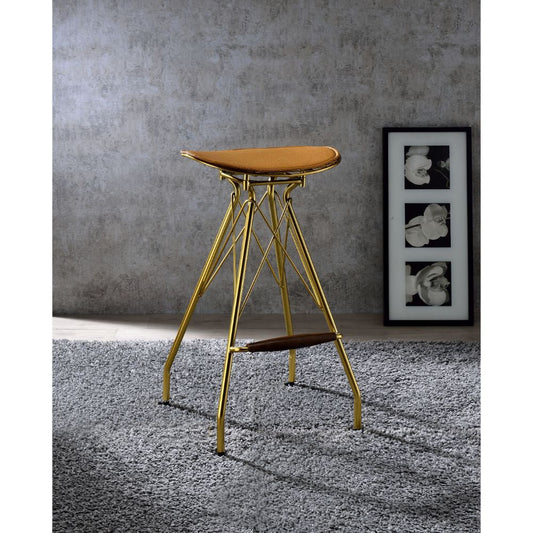 Dragea Golden Metal Bar Stool (Set of 2)