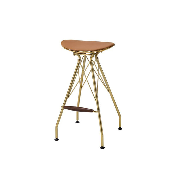 Dragea Golden Metal Bar Stool (Set of 2)