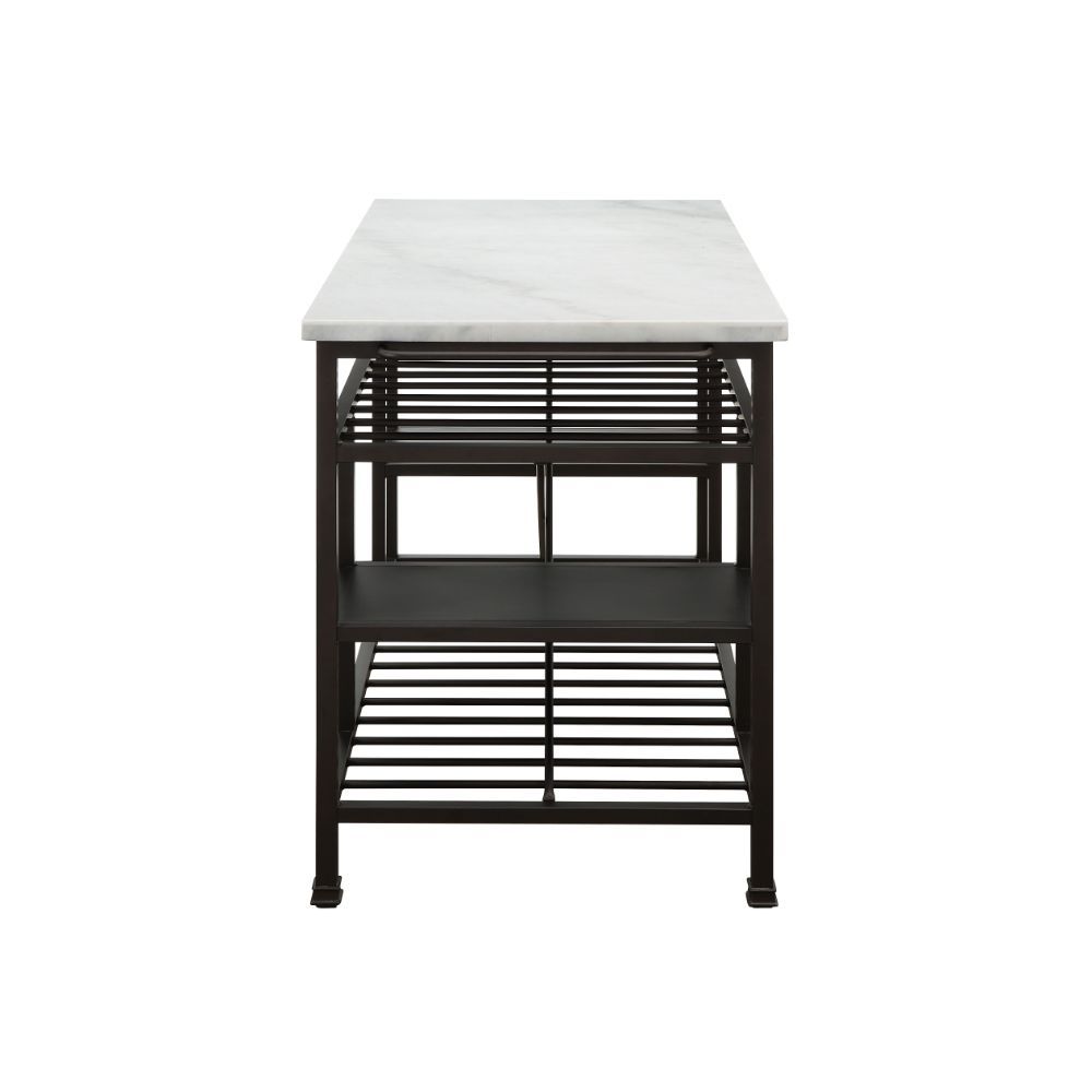 Lanzo Metal Frame Modern Kitchen Island