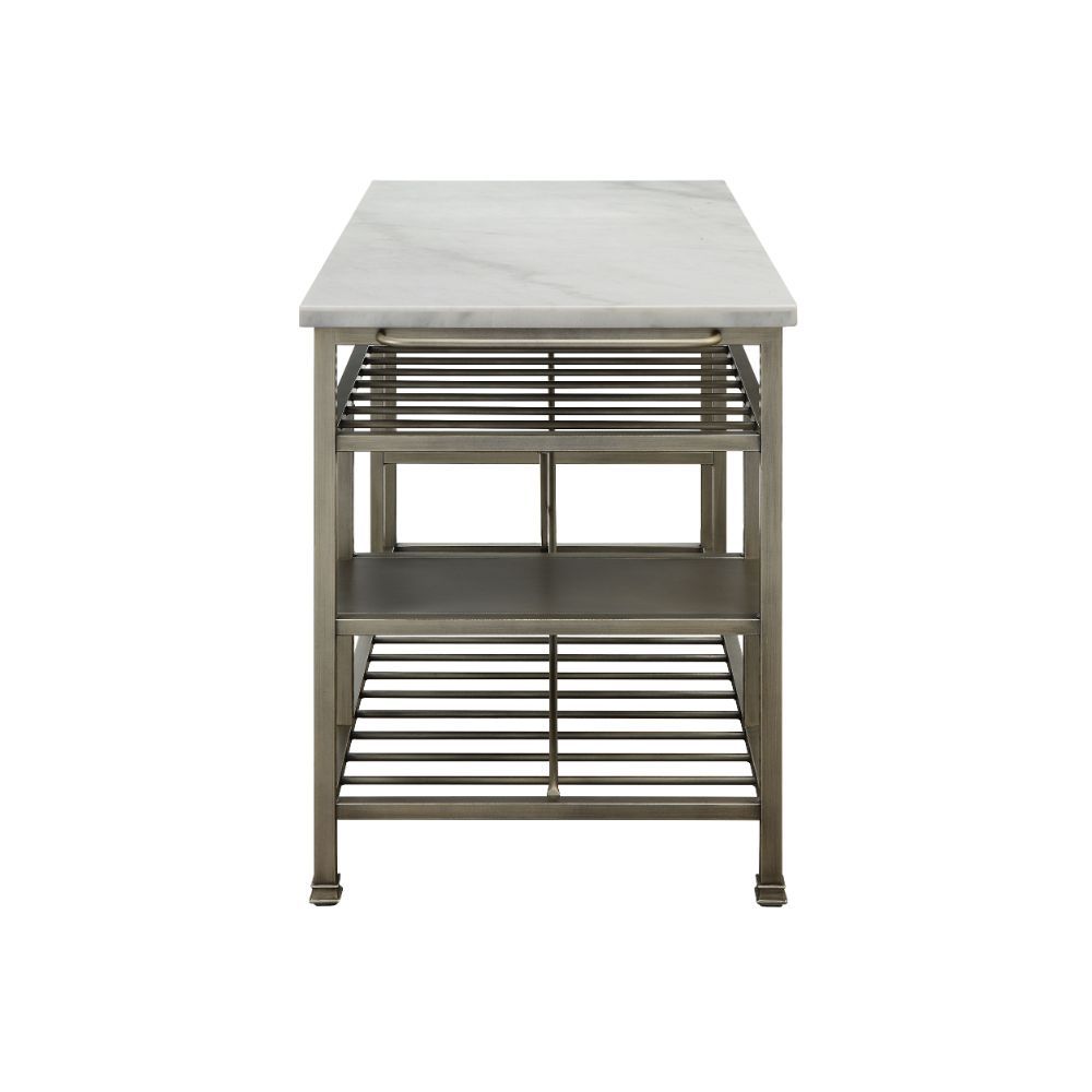 Lanzo Metal Frame Modern Kitchen Island