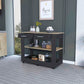 Starmount Isle Two-Drawer Open Shelf Kitchen Cart