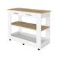 Starmount Isle Two-Drawer Open Shelf Kitchen Cart