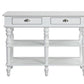 Rorratt Marble Top and White Finish Kitchen Island