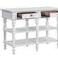Rorratt Marble Top and White Finish Kitchen Island