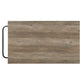 Macaria Rustic Oak and Black Finish Kitchen Island/Cart