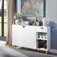 Gaines High White Gloss Finish Sideboard Server