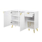 Gaines High White Gloss Finish Sideboard Server